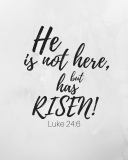 He is not here, but has risen!